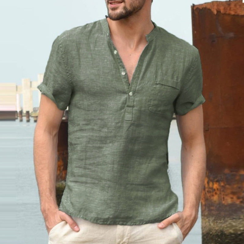 Korbin - Chemise à manches courtes légère pour hommes