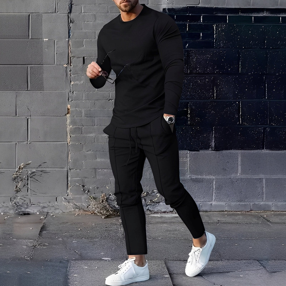 Adelard - Ensemble pour homme composé de pull et pantalon