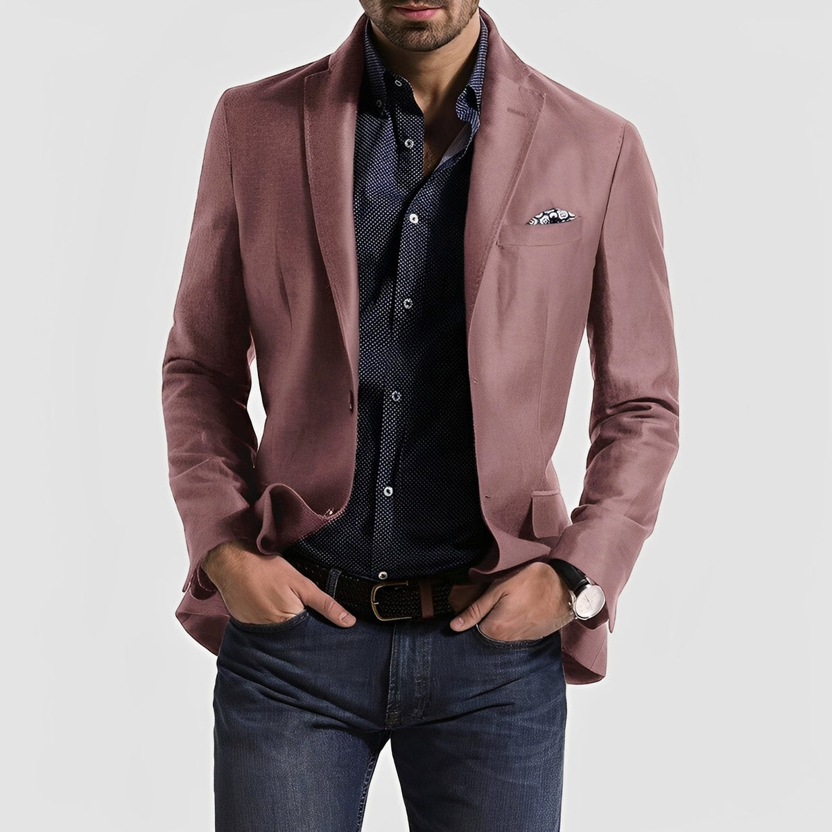 George - Blazer formel pour homme avec fermeture à deux boutons
