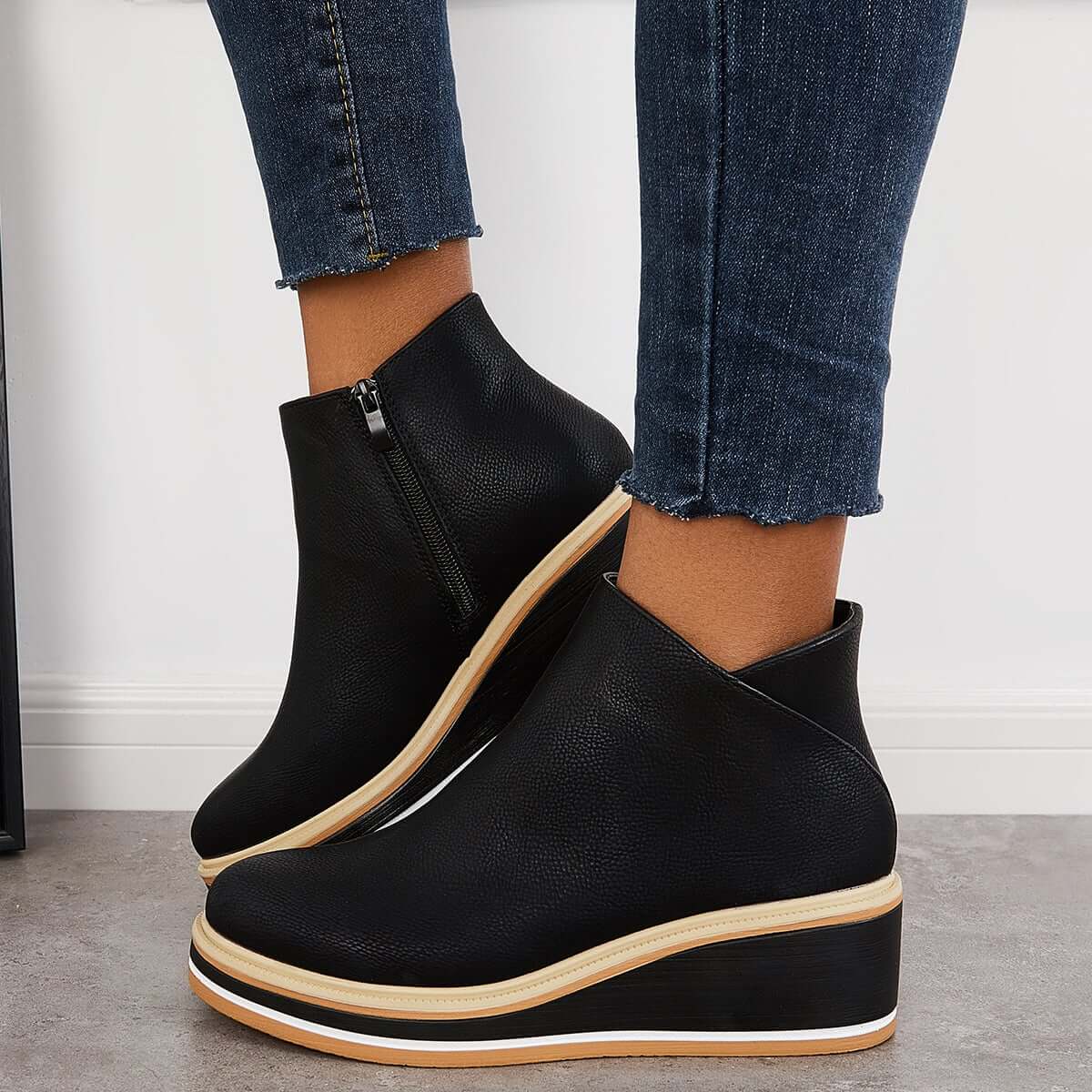 Nikkole - Bottines zippées élégantes