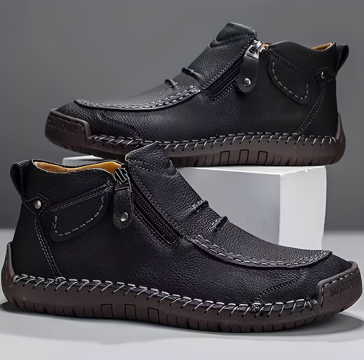 David - Bottes à Fermeture Éclair Élégantes