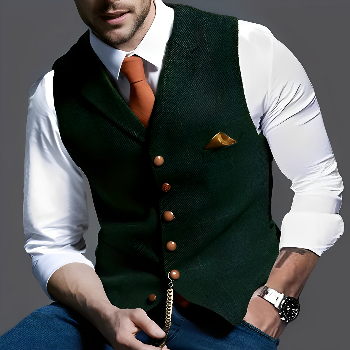 Jasper - Gilet de style vintage