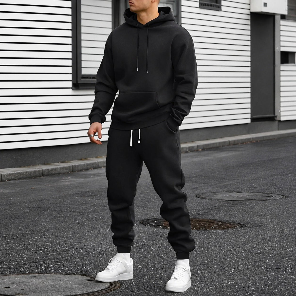 Arvel - Ensemble de survêtement confortable avec capuche pour hommes