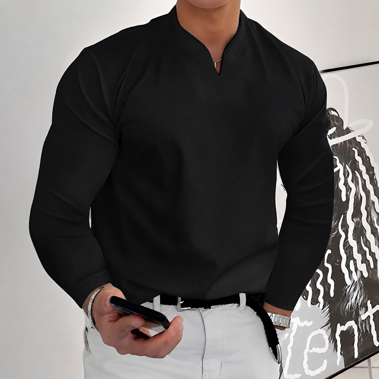 Corentin - Chemise à manches longues stylée pour homme
