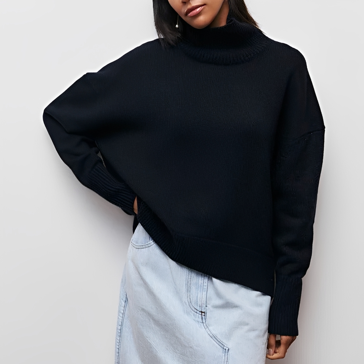 Berenice - Pull à col roulé confortable et chic