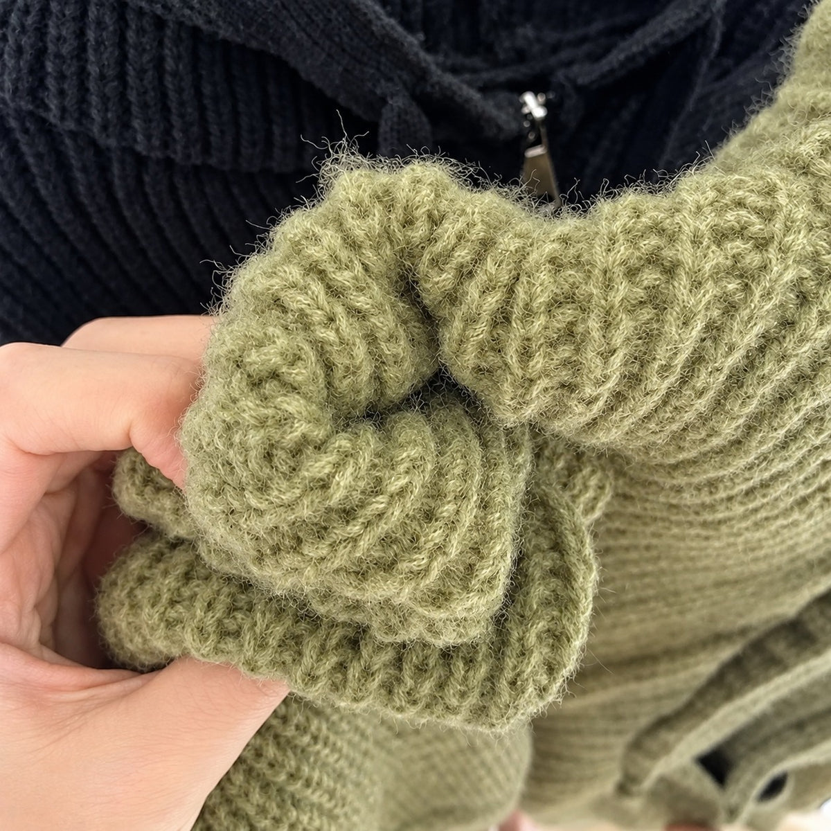 Cardigan à capuche pour femmes avec fermeture éclair, poches et coupe oversize