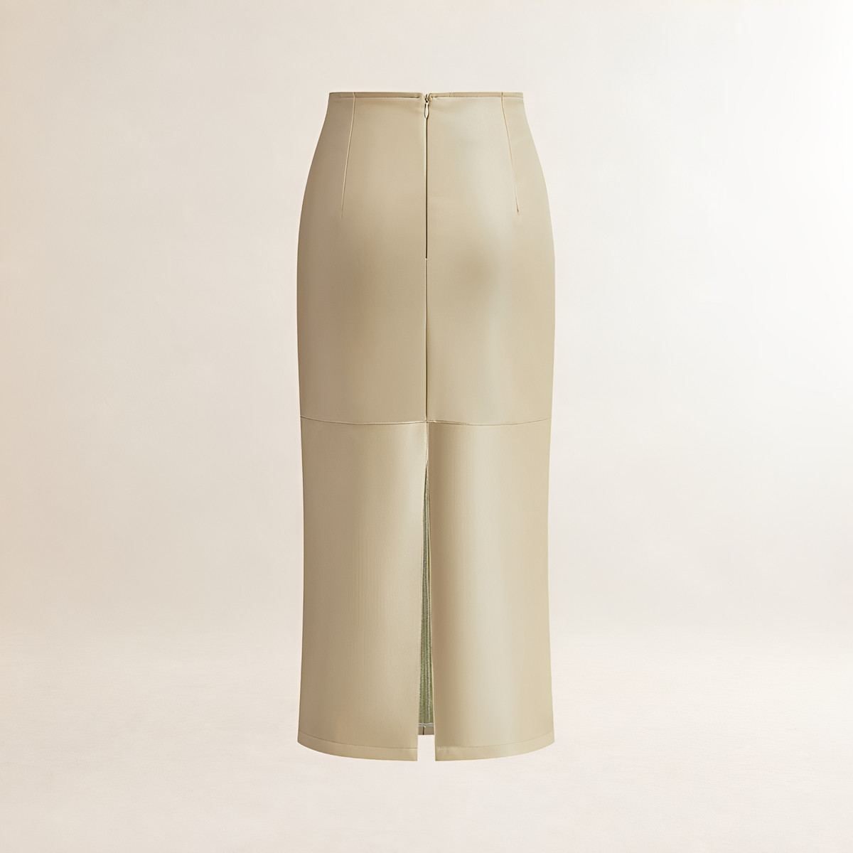 Jupe midi femme coupe slim taille haute design à panneaux