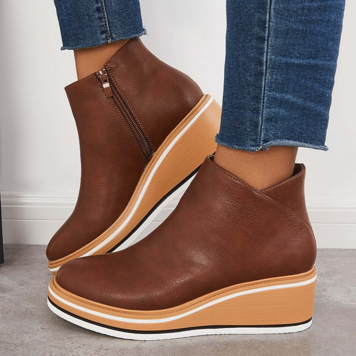 Nikkole - Bottines zippées élégantes