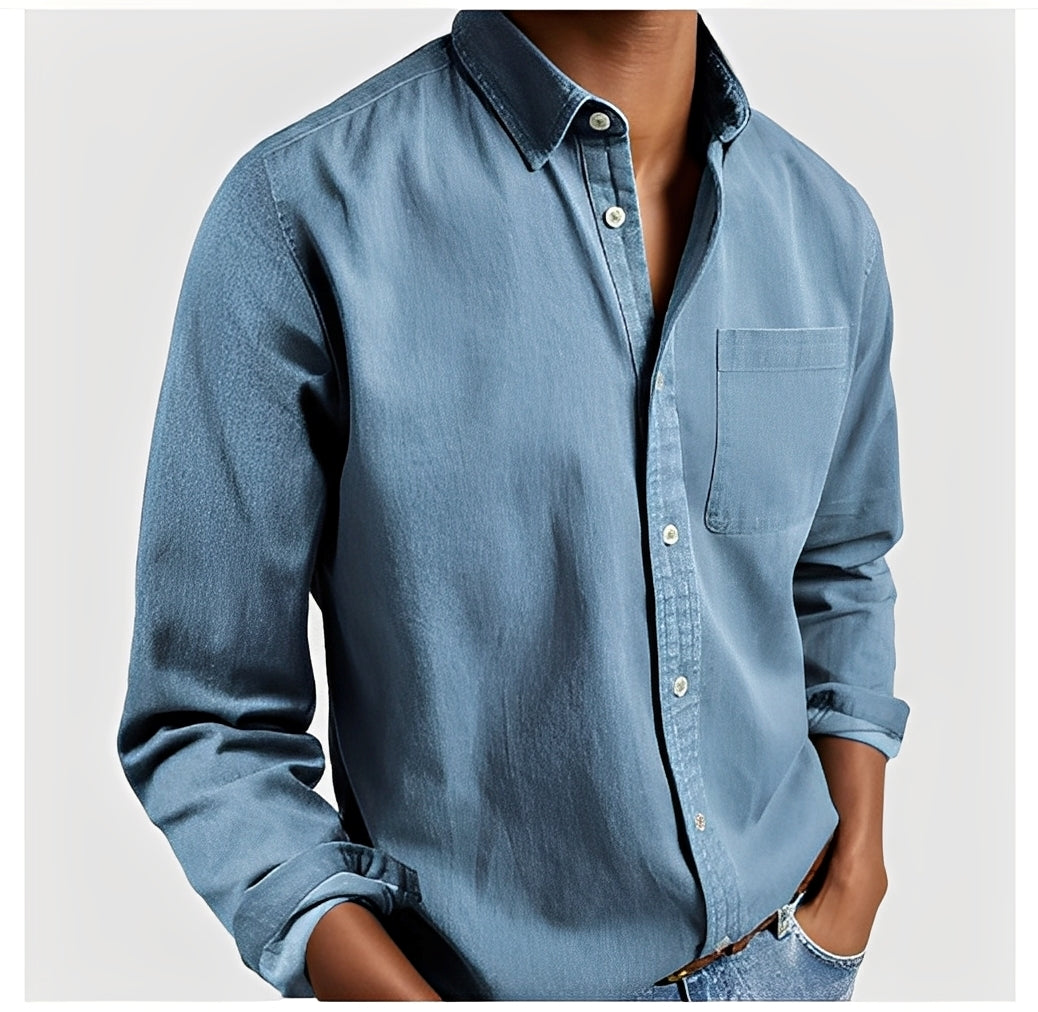 Kaspar - Chemise décontractée à manches longues pour hommes