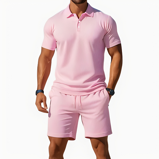 Aldrin - Ensemble polo et short homme tendance