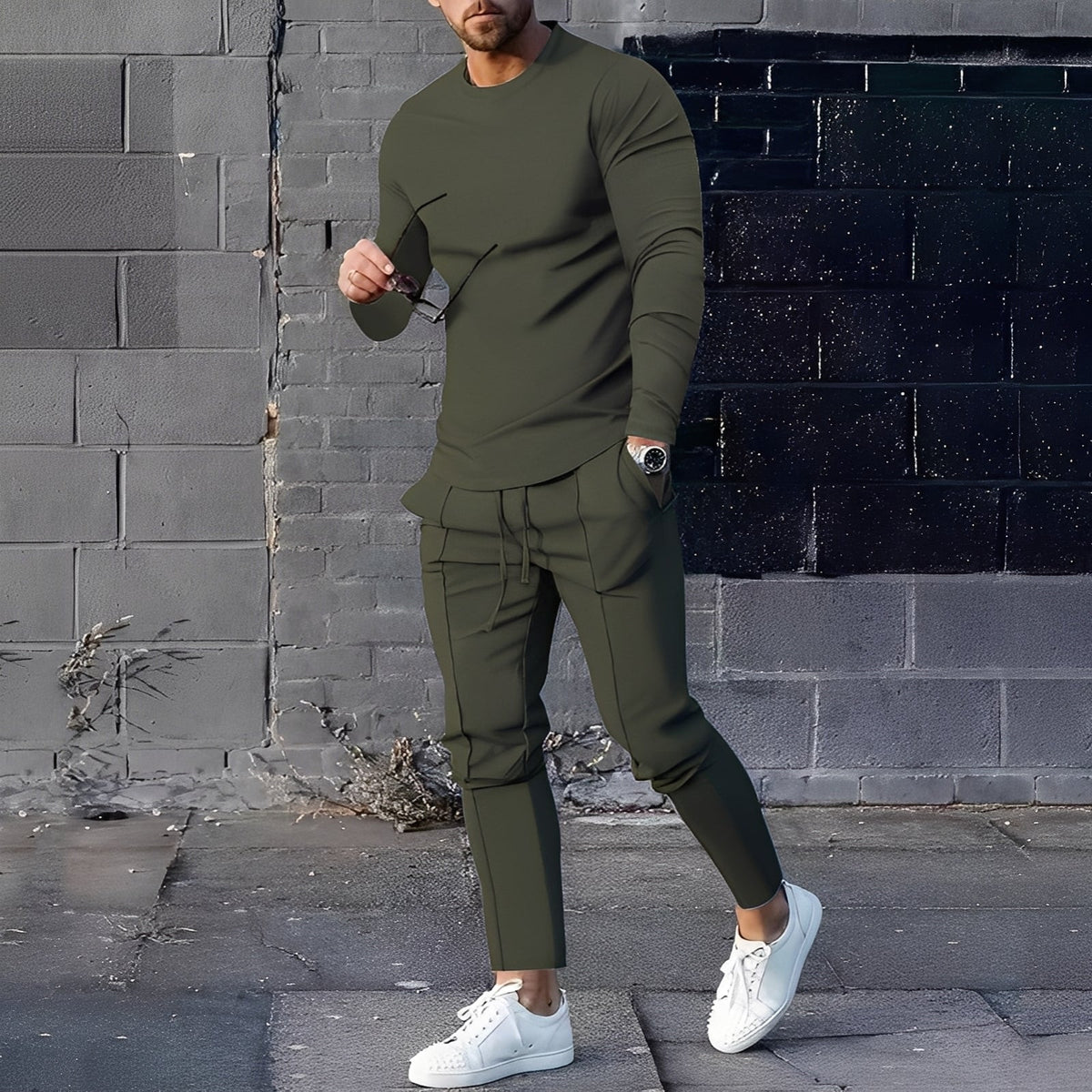 Adelard - Ensemble pour homme composé de pull et pantalon