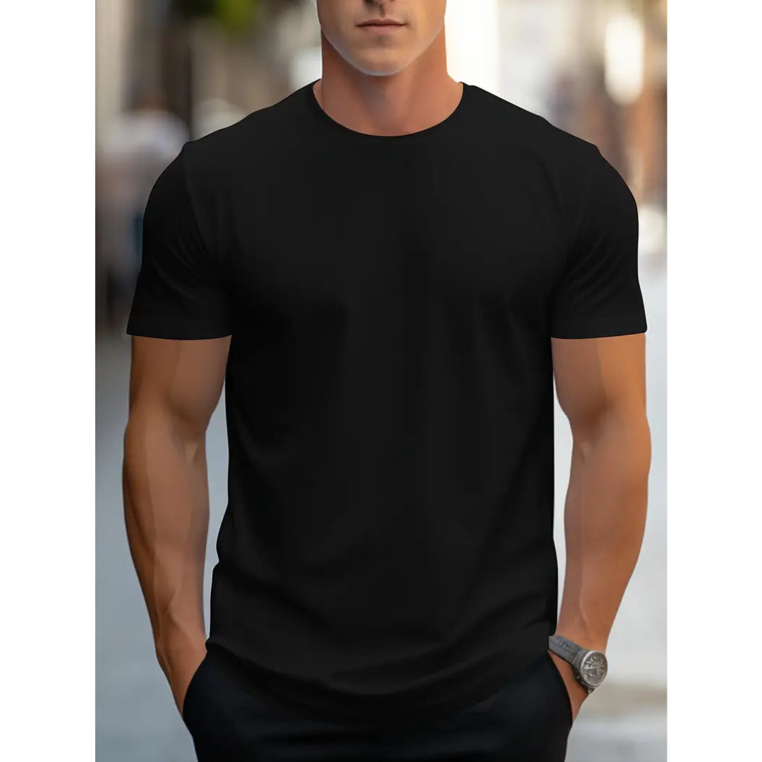 Brian - Classique T-shirt Homme à Manches Courtes