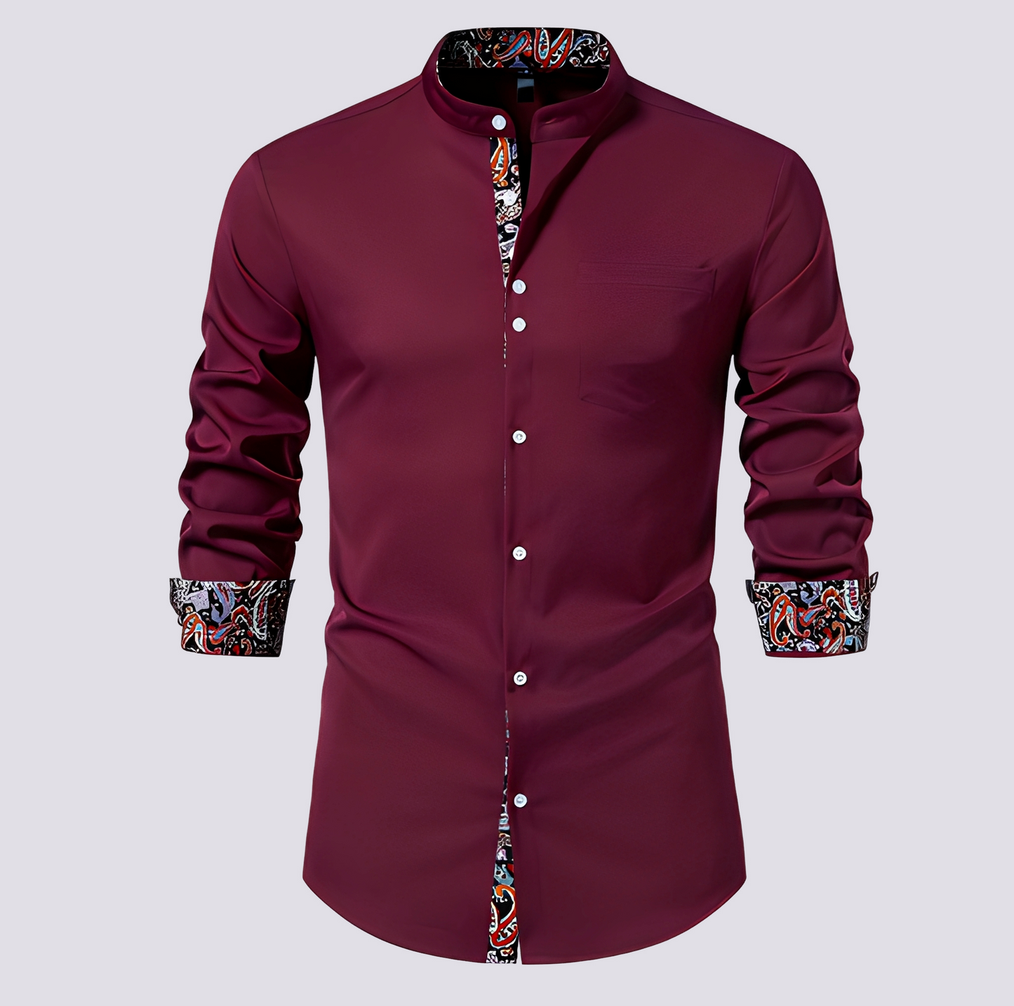 Xander - Chemise à manches longues élégante et moderne pour hommes