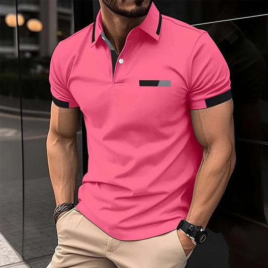 Julian - Polo élégant et sportif avec col à revers pour hommes