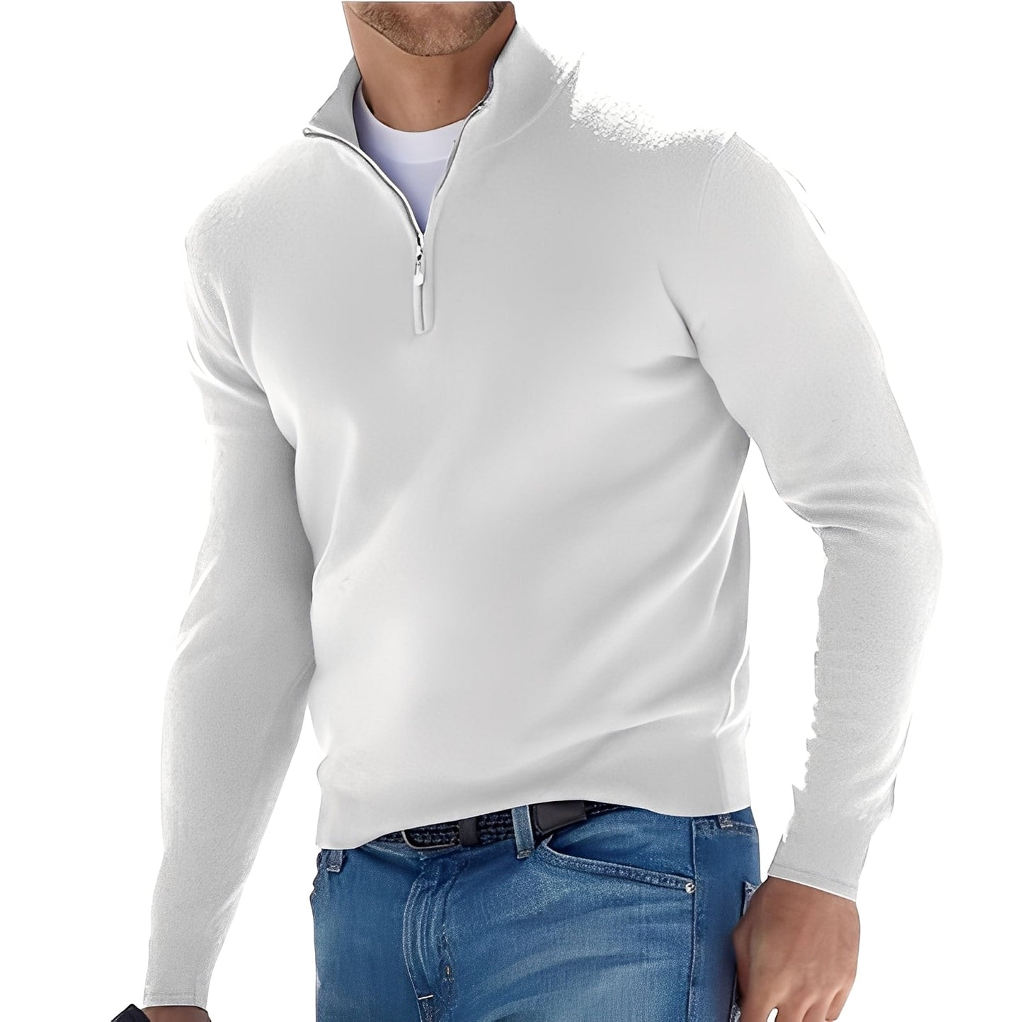 Ralph – Pull zippé pour homme au style casual