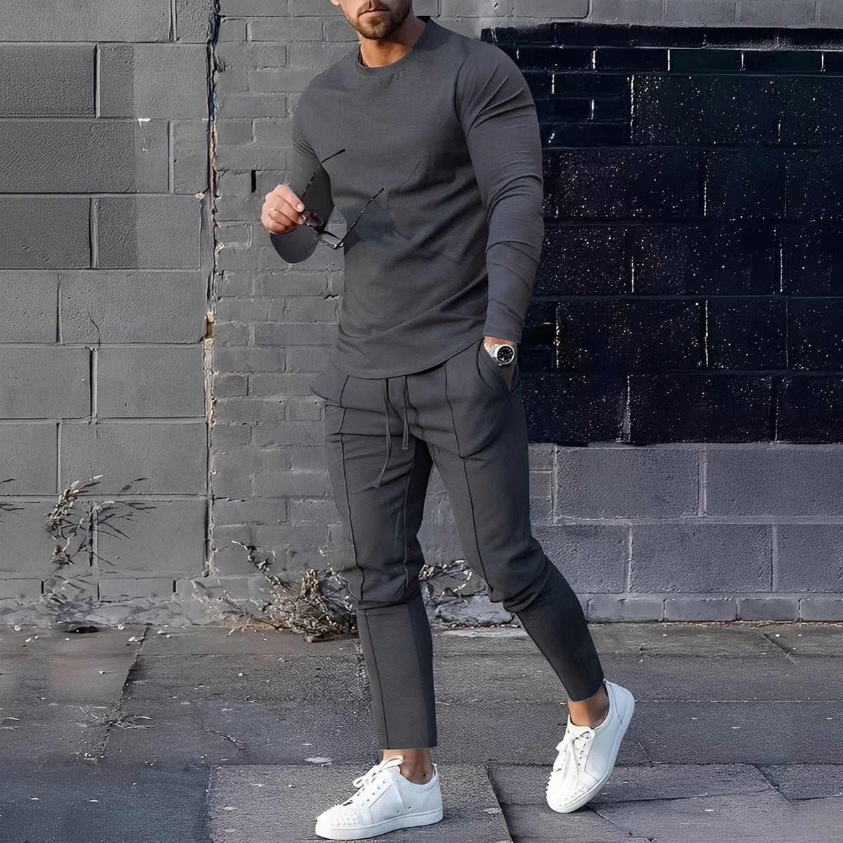 Adelard - Ensemble pour homme composé de pull et pantalon