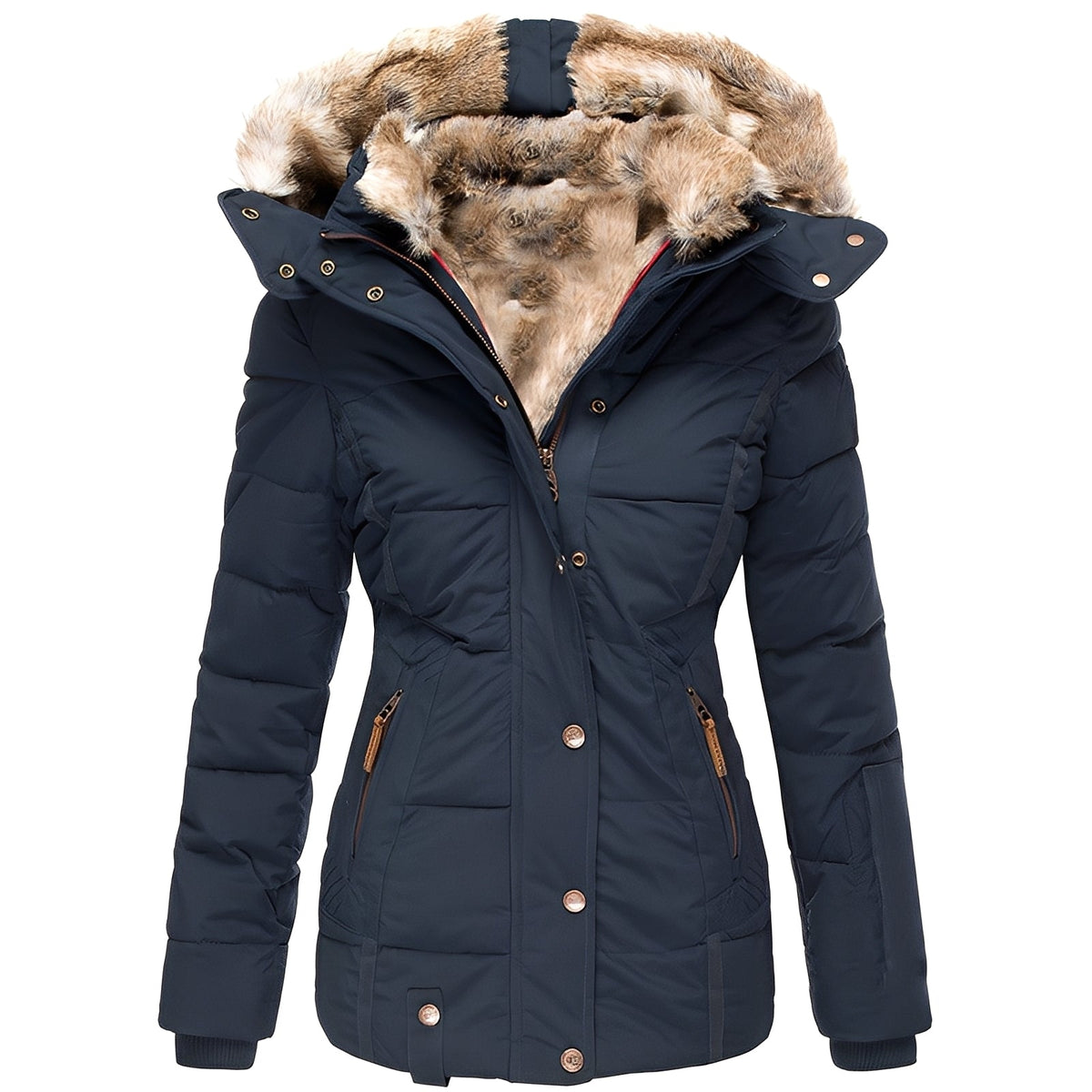 Romilly - Veste à la mode et chaude avec capuche