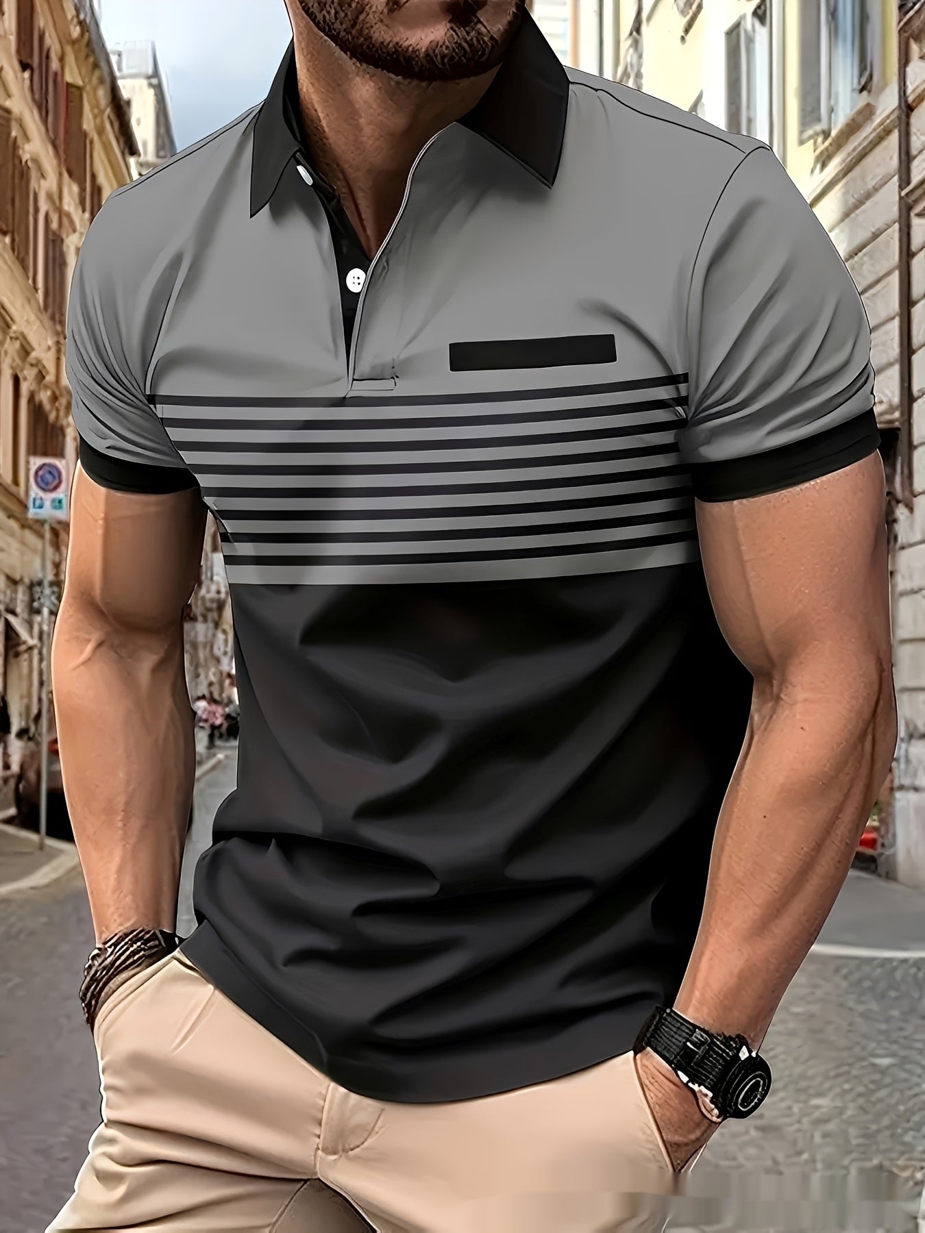 Thomas - Polo élégant à coupe ajustée pour hommes