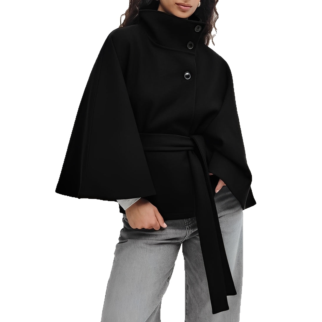 Carine - Veste croisée à col montant pour femme