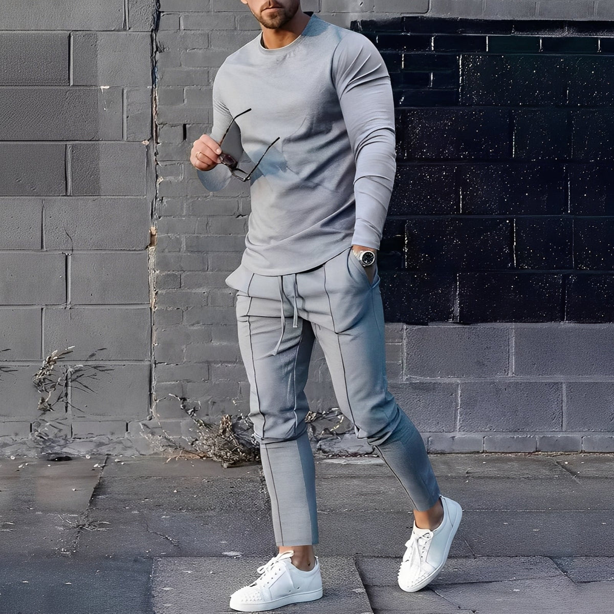 Adelard - Ensemble pour homme composé de pull et pantalon