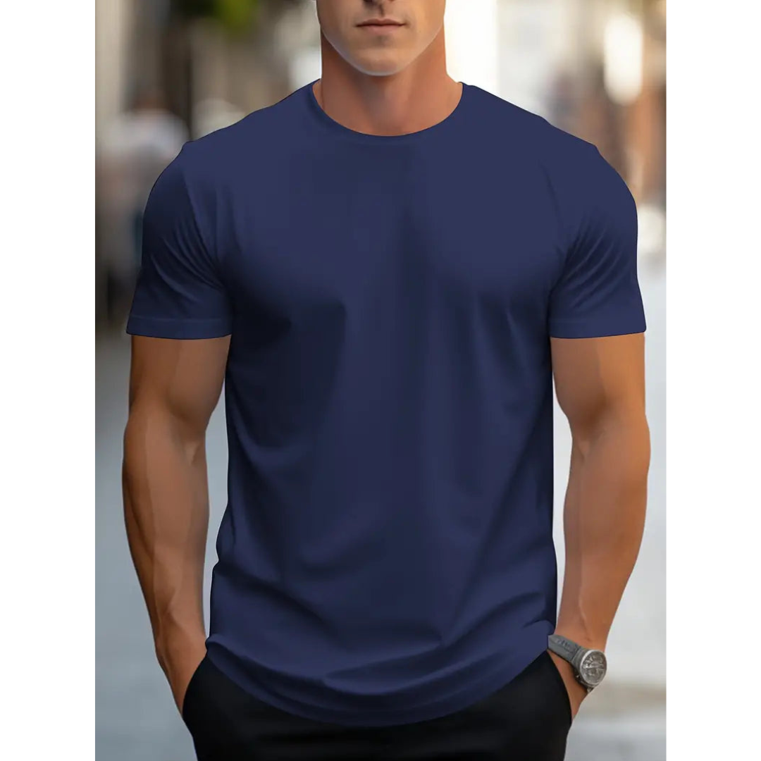 Brian - Classique T-shirt Homme à Manches Courtes