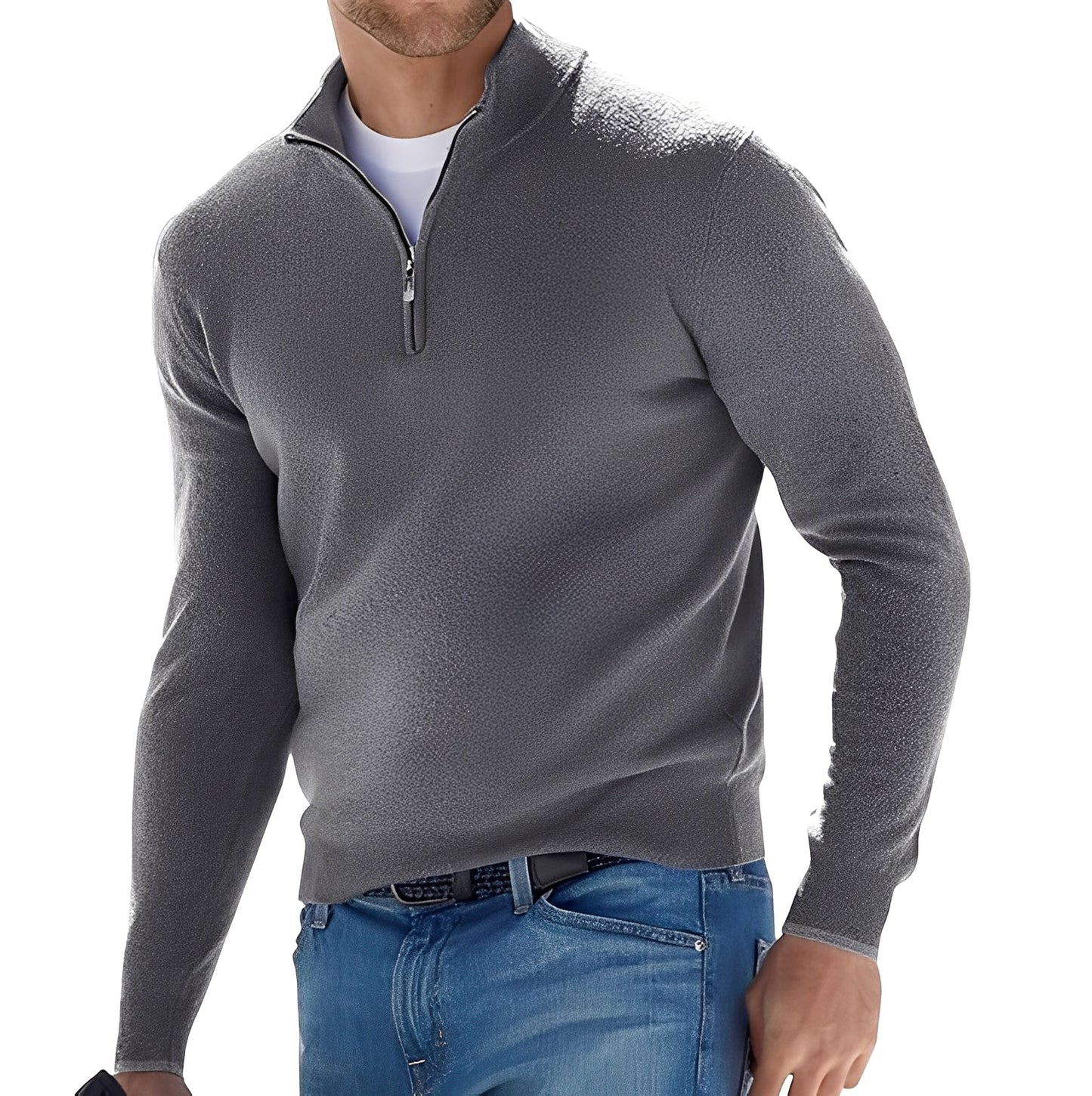 Ralph – Pull zippé pour homme au style casual