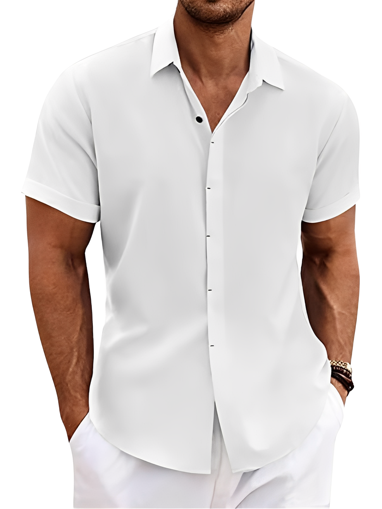 Jimmy - Chemise à manches courtes décontractée pour hommes