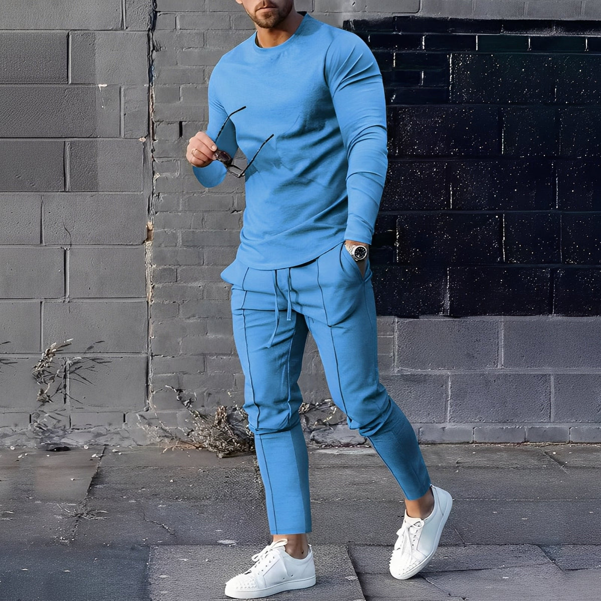 Adelard - Ensemble pour homme composé de pull et pantalon