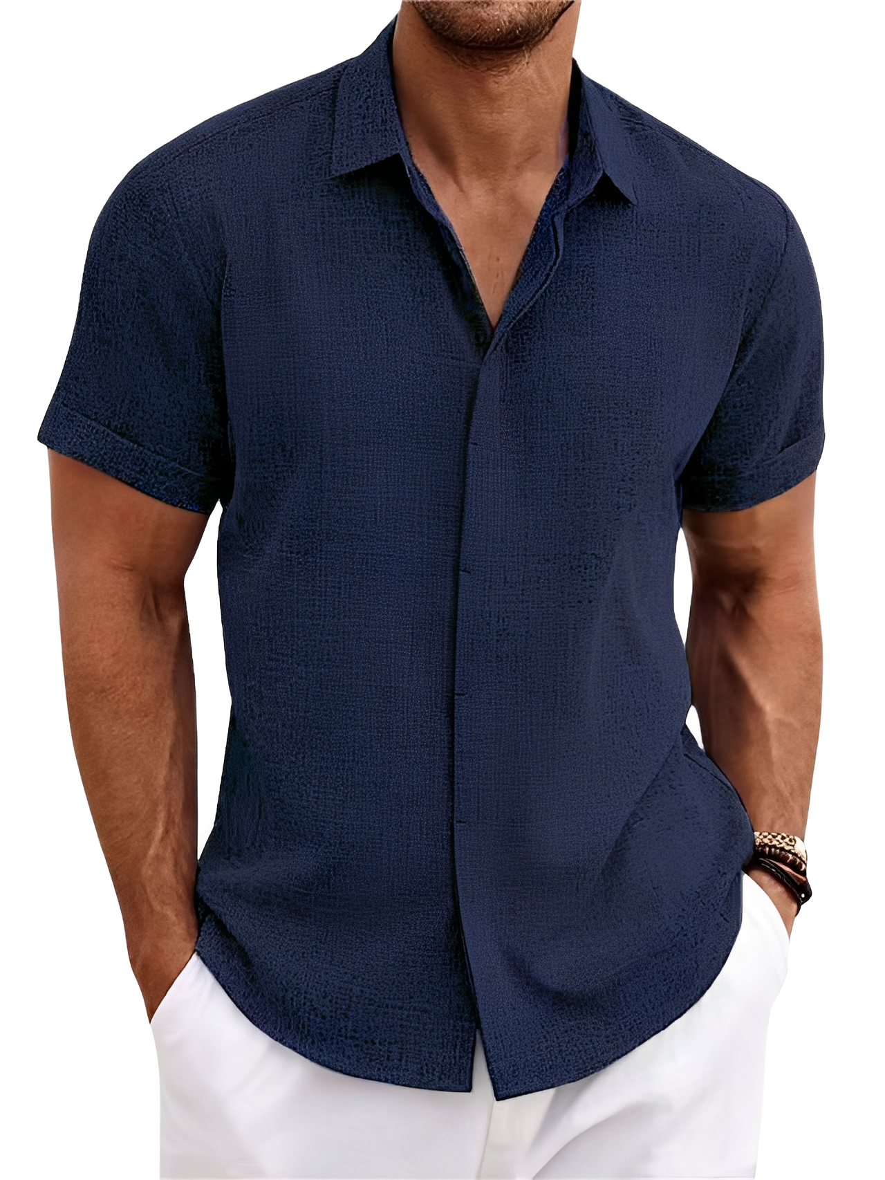 Jimmy - Chemise à manches courtes décontractée pour hommes