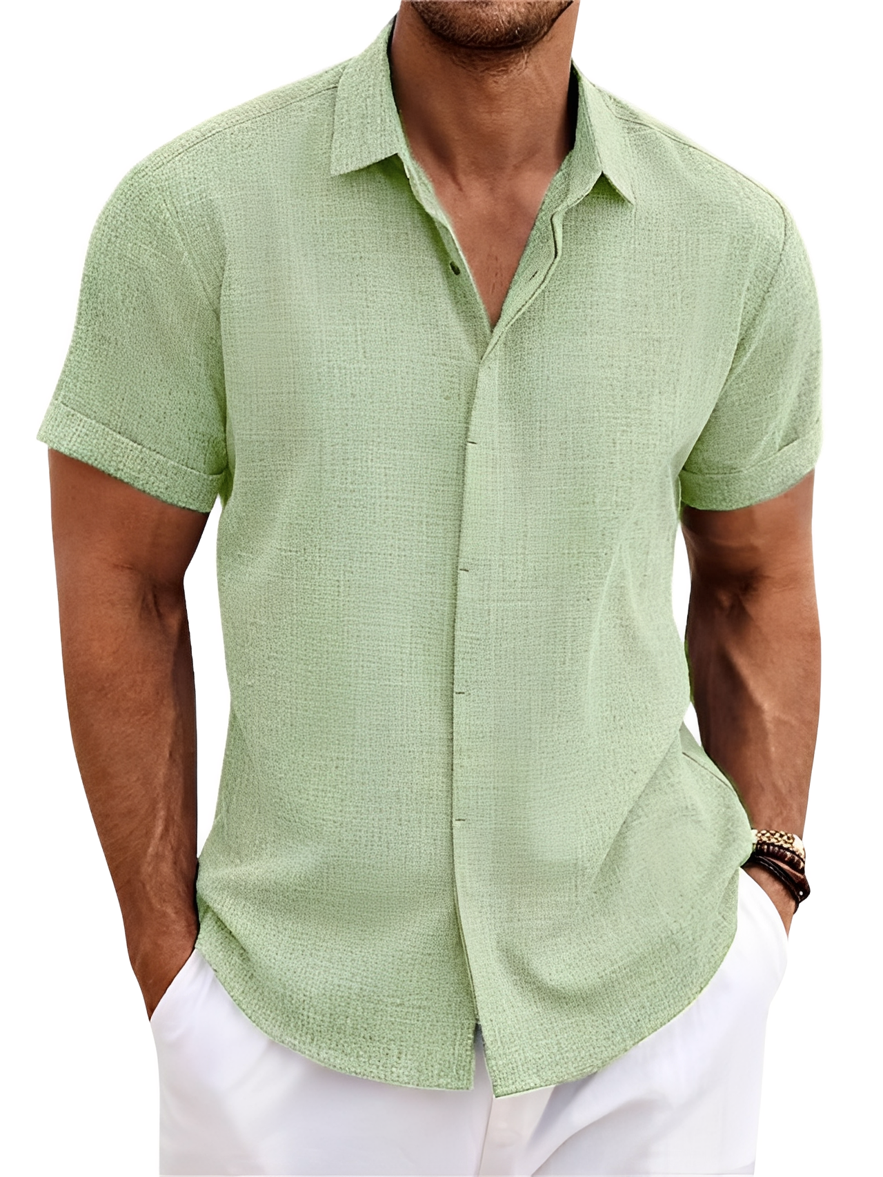 Jimmy - Chemise à manches courtes décontractée pour hommes