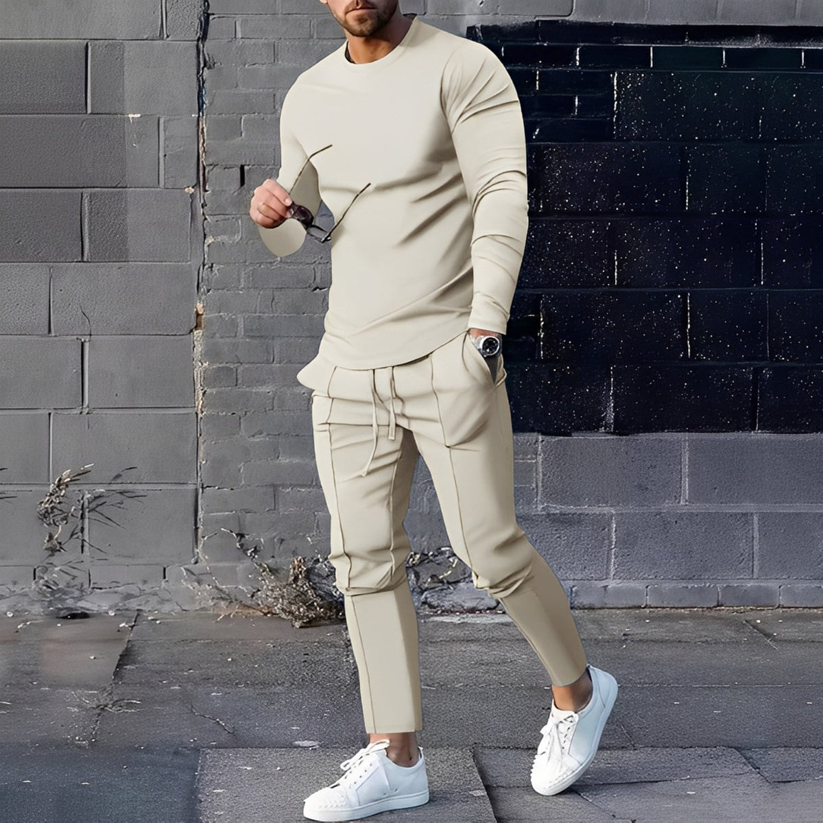 Adelard - Ensemble pour homme composé de pull et pantalon
