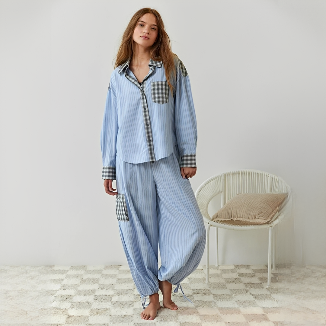 Elena - Ensemble pyjama deux pièces élégant