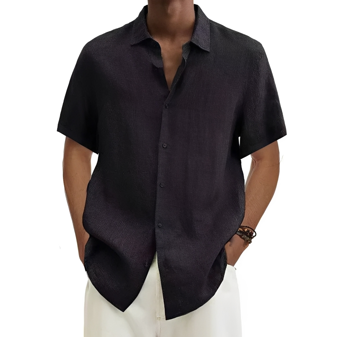 Aamon - Chemise d'été légère et aérée pour homme