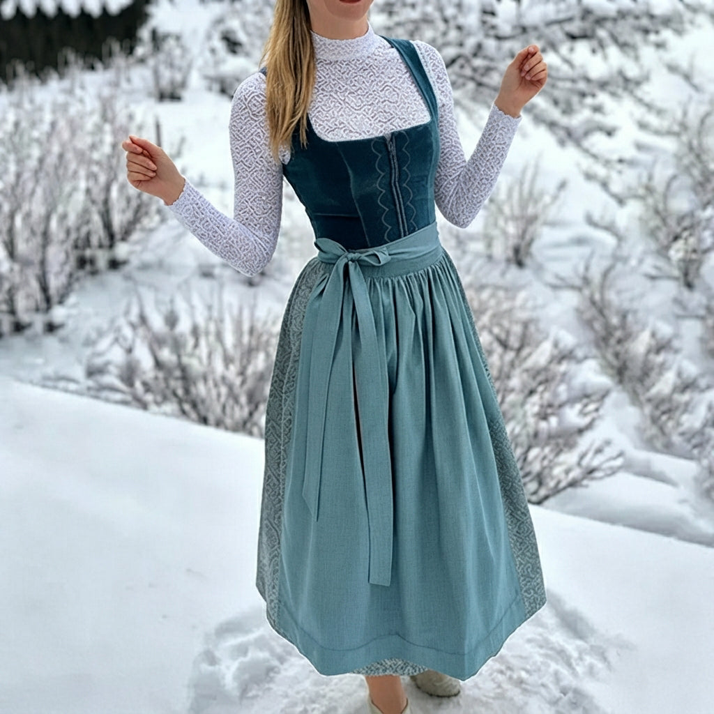Muriel - Robe dirndl traditionnelle et élégante