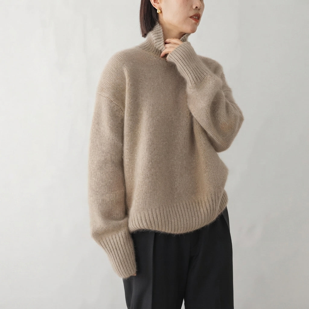 Lea - Pull à col roulé pour femme élégant