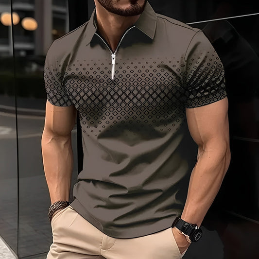 Johnny - Polo élégant avec motif pour hommes