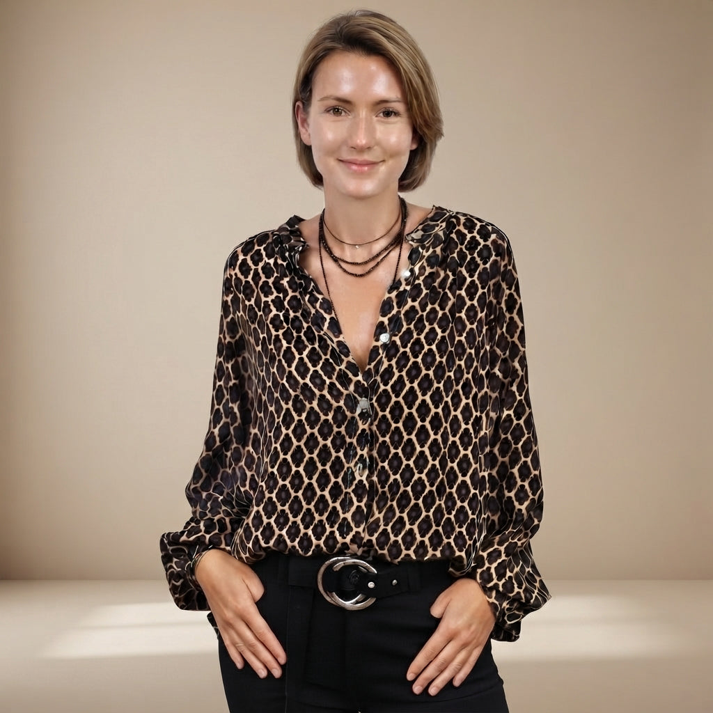 Zaida - Blouse décontractée avec boutons