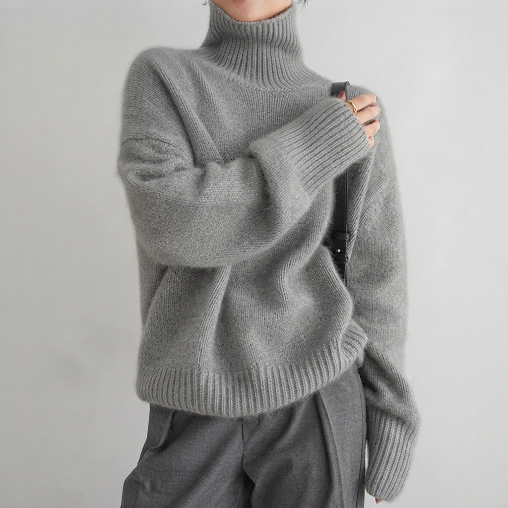 Lea - Pull à col roulé pour femme élégant