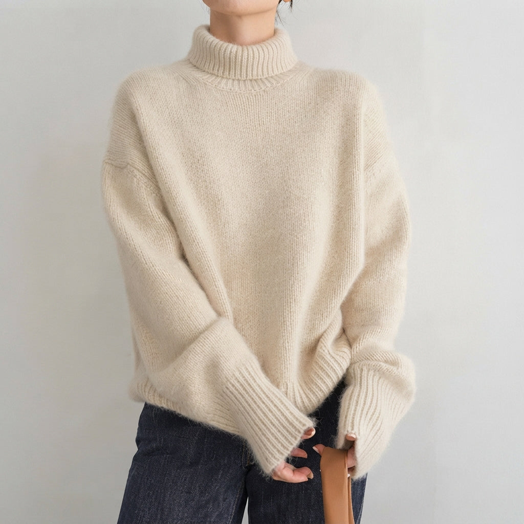 Lea - Pull à col roulé pour femme élégant