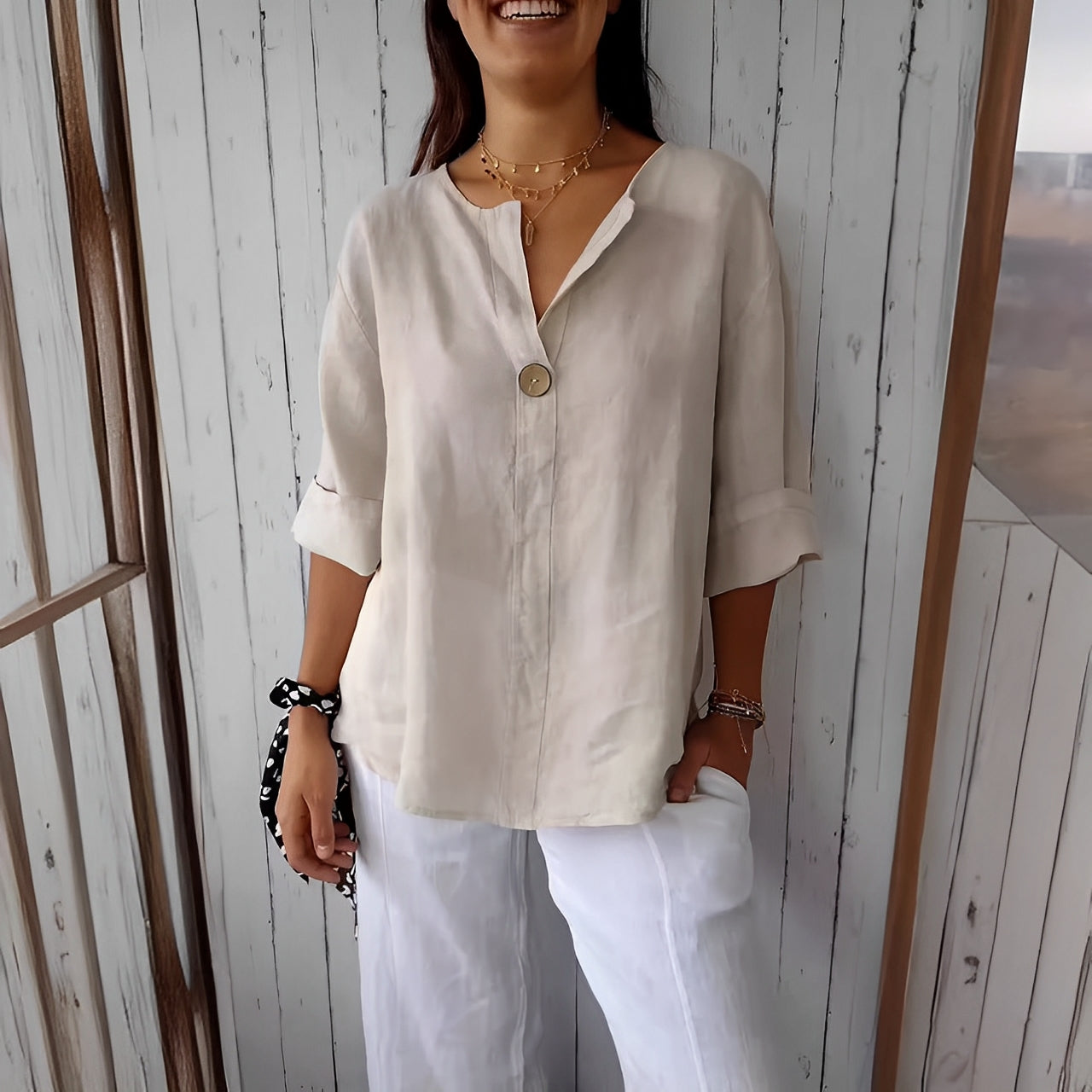 Stephanie - Chemise légère et décontractée pour femmes
