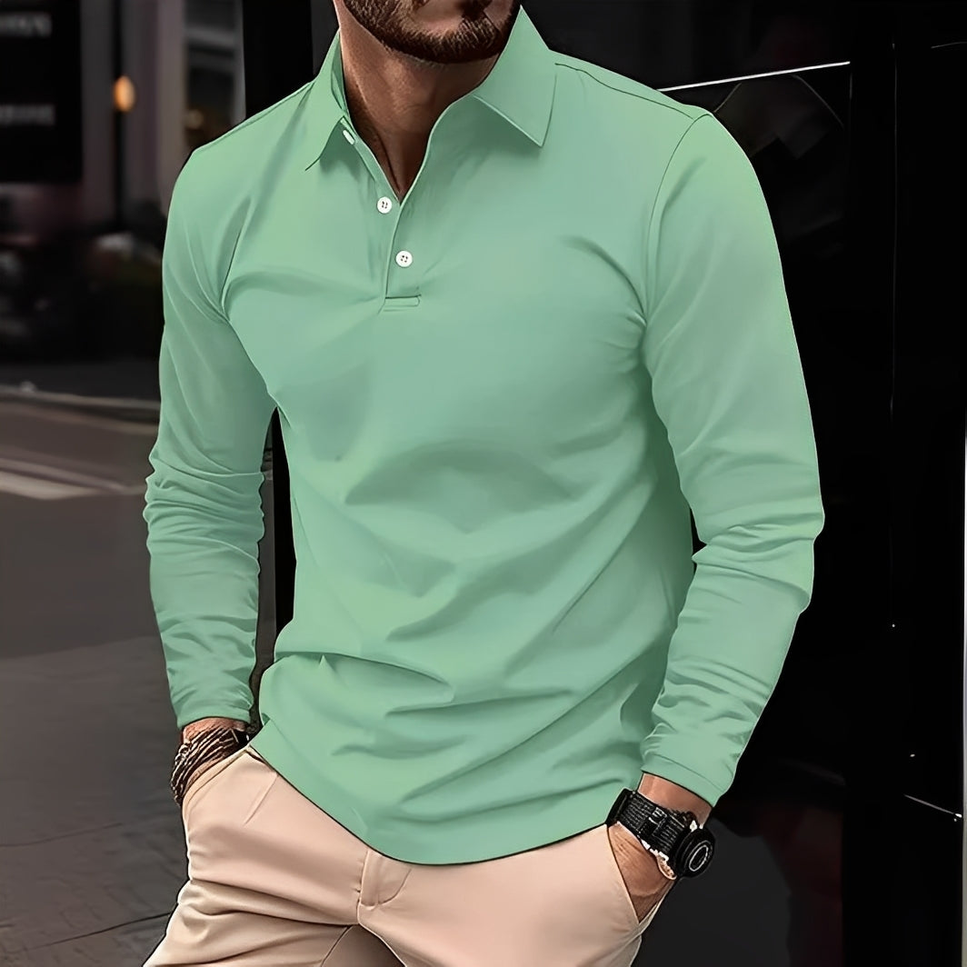 Deacon - Polo à manches longues pour homme