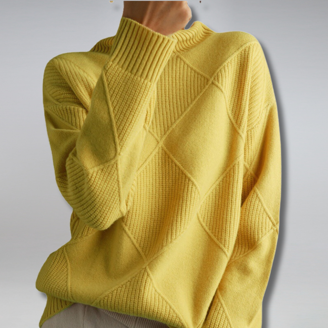 Camille - Pull à col roulé tendance et confortable
