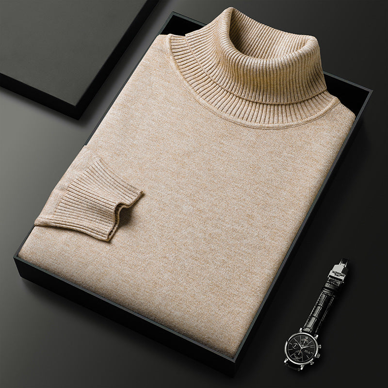 Patrick - Pull col roulé élégant et ajusté pour hommes