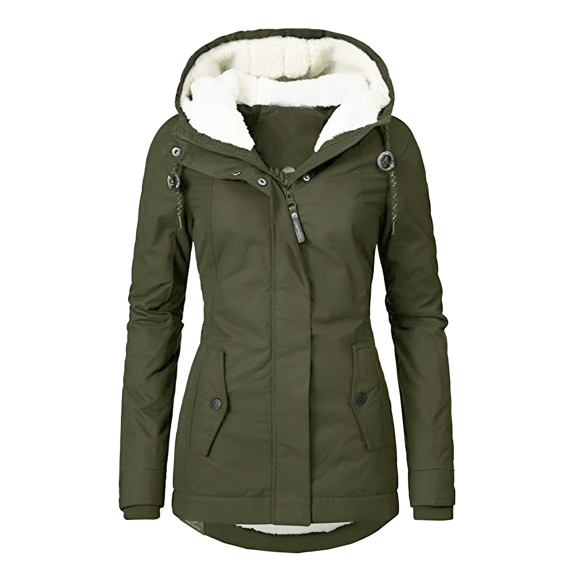 Earleen - Blouson confortable et chaud avec capuche