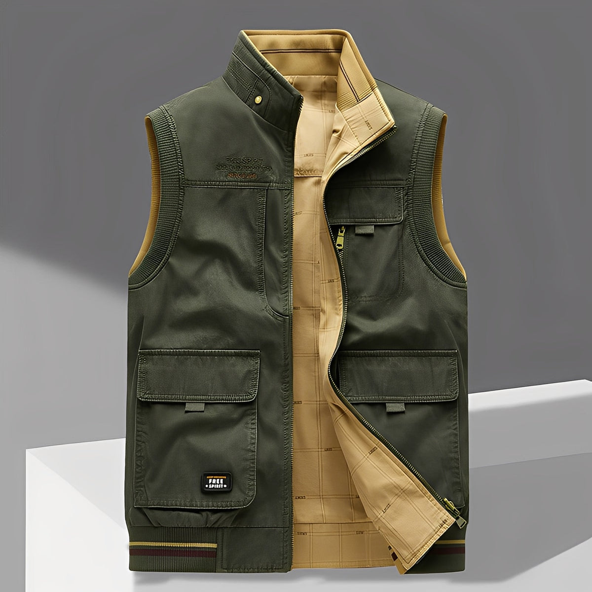 Géraud - Gilet élégant avec de nombreuses poches pour hommes