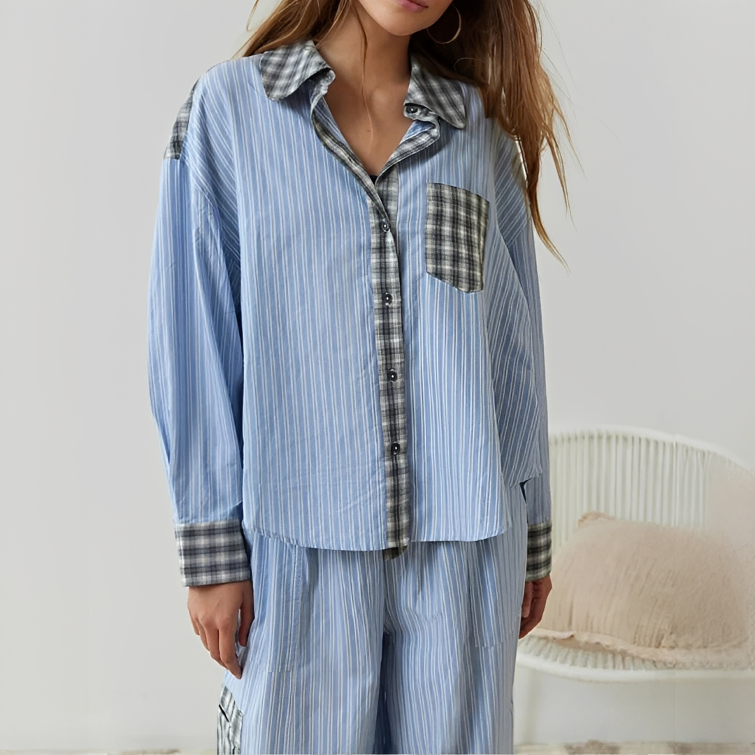 Elena - Ensemble pyjama deux pièces élégant