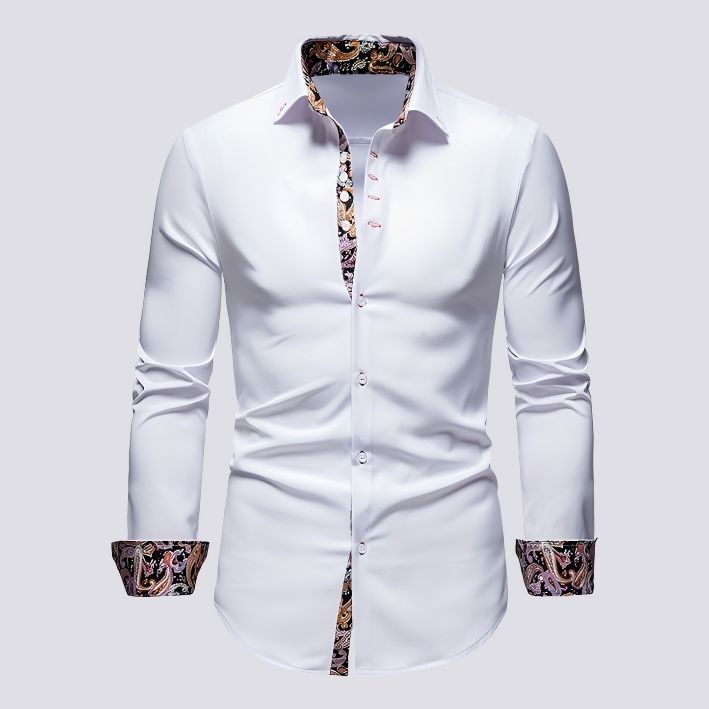 Xander - Chemise à manches longues élégante et moderne pour hommes
