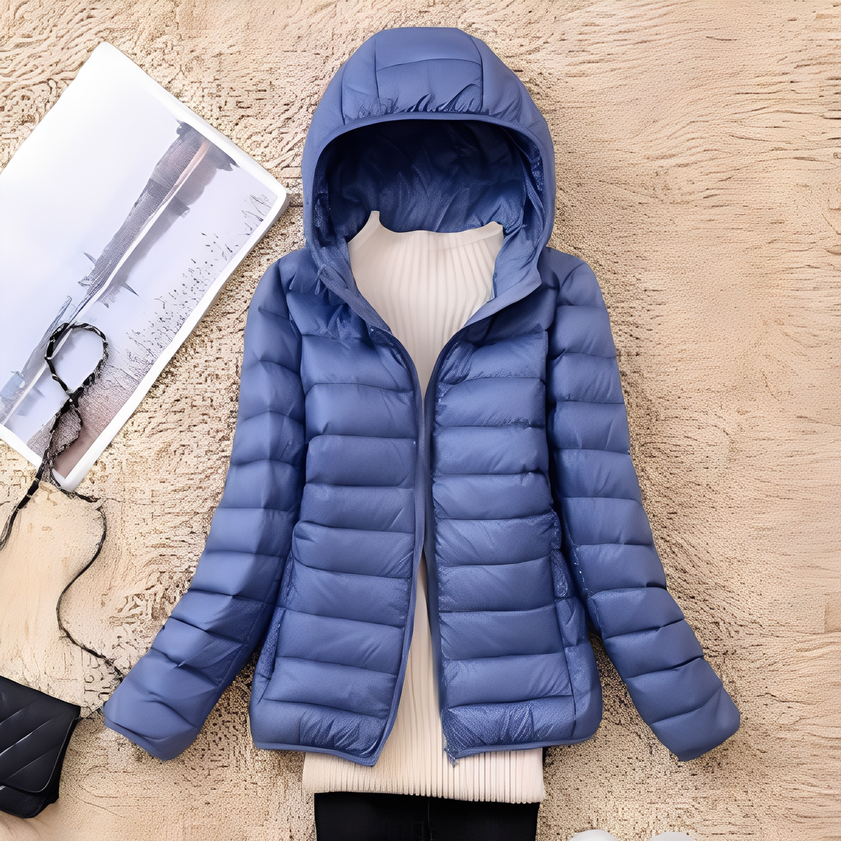 Lyndsay - Manteau élégant et agréable avec capuche