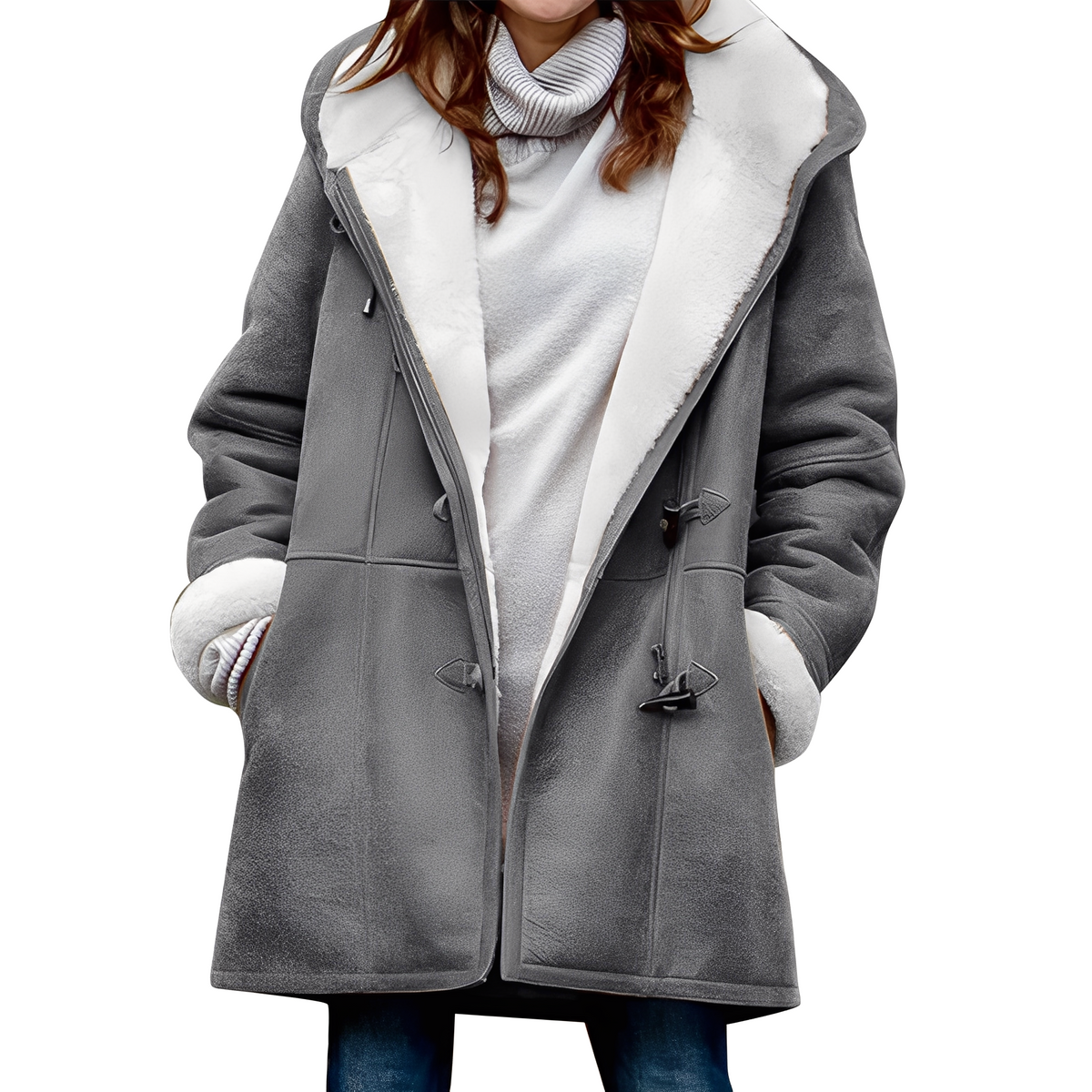 Madilyn - Manteau confortable et chaud avec capuche