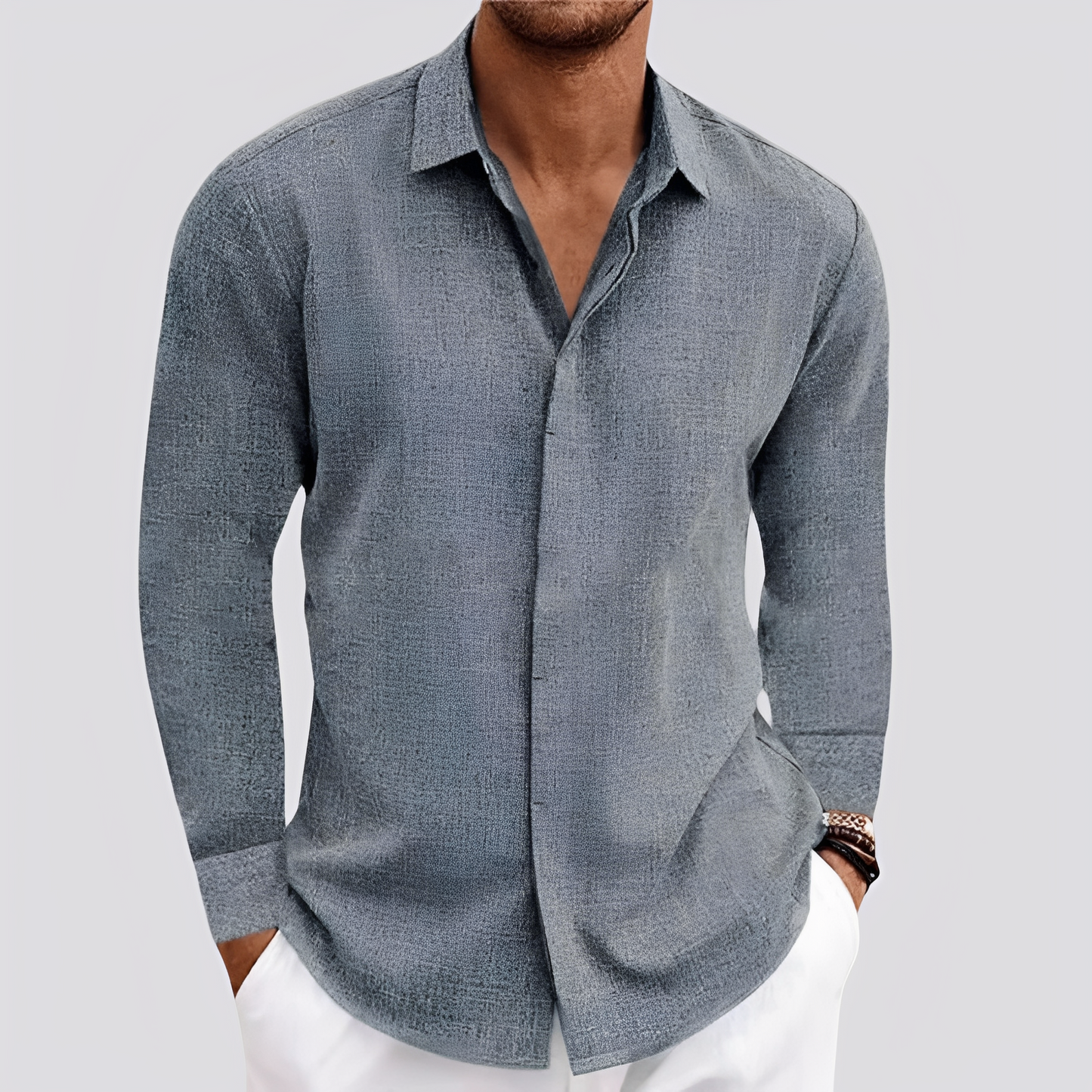 Felix - Chemise manches longues légère pour hommes